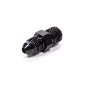 FRAGOLA Straight Adapter Fitting #4 x 1/4 MPT Black 481605-BL