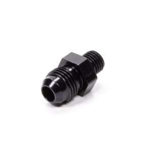 FRAGOLA Straight Adapter Fitting #6 x 1/4 MPT Black 481606-BL