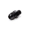 FRAGOLA Straight Adapter Fitting #6 x 1/8 MPT Black 481662-BL