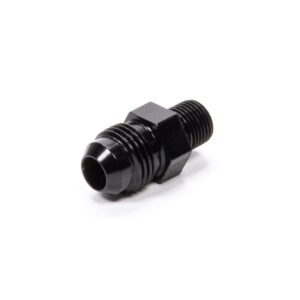 FRAGOLA Straight Adapter Fitting #6 x 1/8 MPT Black 481662-BL