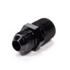 FRAGOLA Straight Adapter Fitting #8 x 1/2 MPT Black 481688-BL