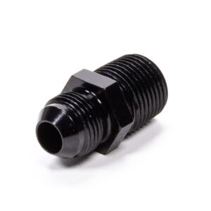 FRAGOLA Straight Adapter Fitting #8 x 1/2 MPT Black 481688-BL