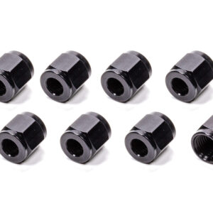 FRAGOLA #4 Aluminum Tube  Nuts (10pk) Black 481804-BL-10