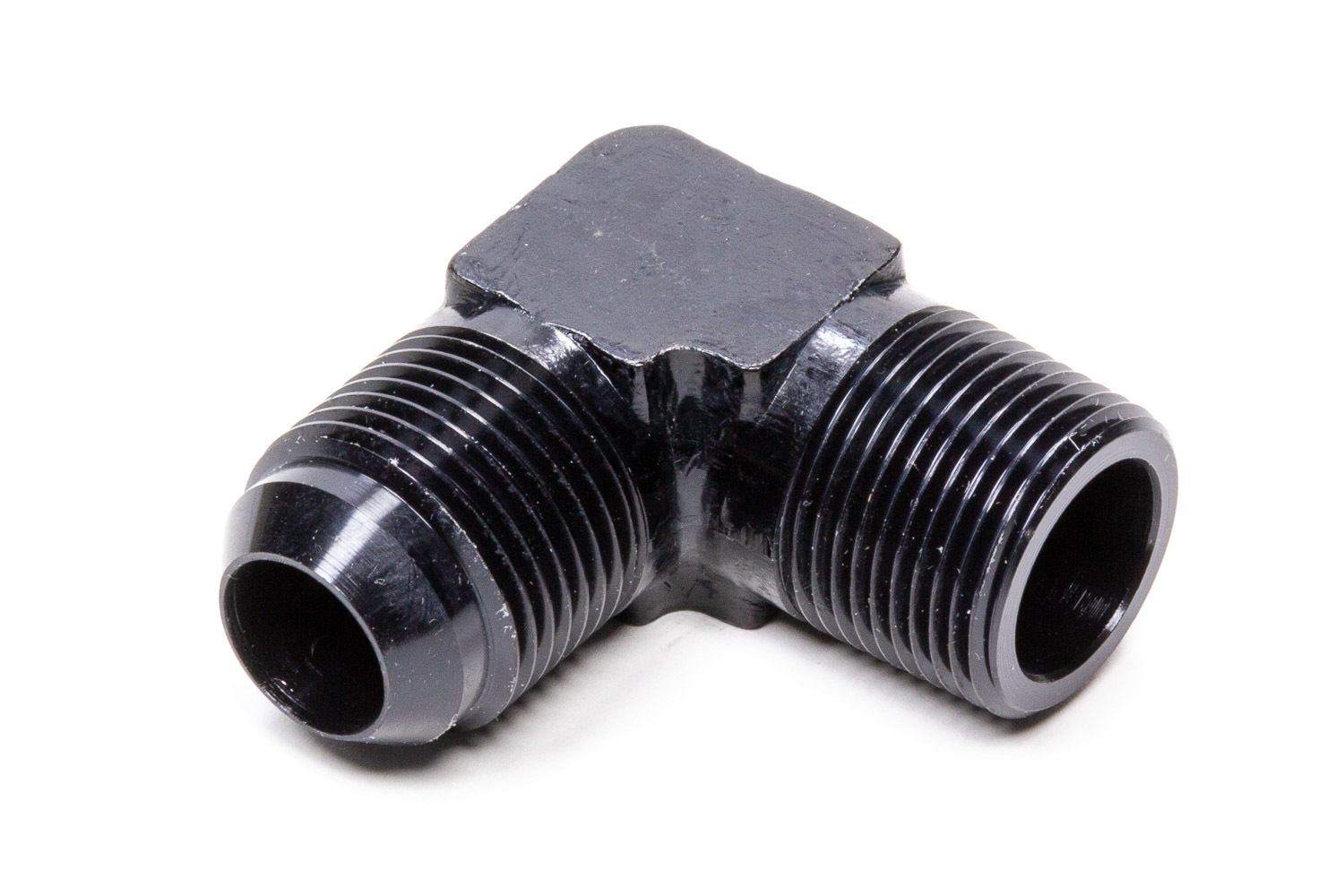 FRAGOLA 90 Deg Adapter Fitting #10 x 3/8 MPT Black 482211-BL