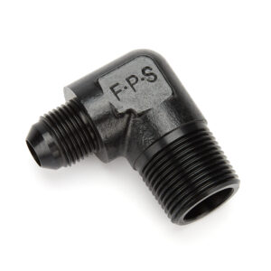 FRAGOLA 8an to 3/4 MPT 90-Deg Adapter Fitting Black 482217-BL