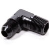 FRAGOLA 90 Deg Adapter Fitting #8 x 1/2 MPT Black 482288-BL