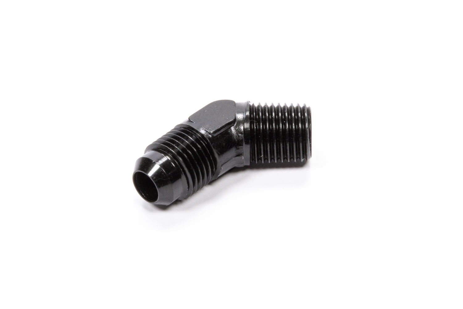 FRAGOLA 45 Deg Adapter Fitting #8 x 3/8 MPT Black 482308-BL