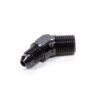 FRAGOLA 45 Deg Adapter Fitting #4 x 1/4 MPT Black 482344-BL