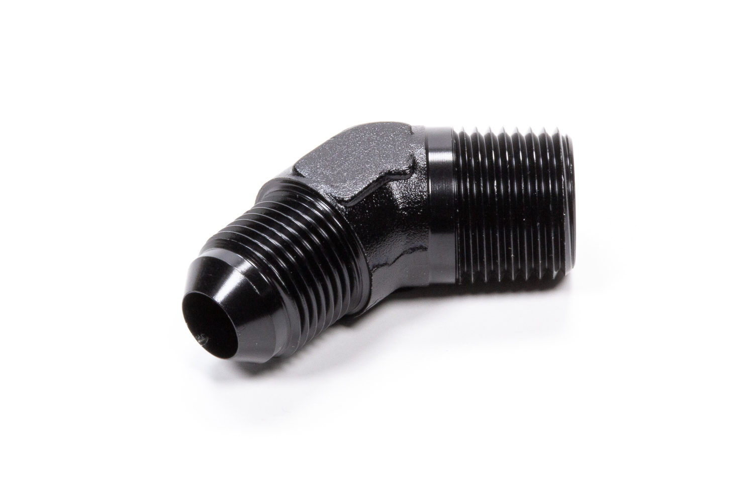 FRAGOLA 45 Deg Adapter Fitting #8 x 1/2 MPT Black 482388-BL