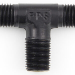 FRAGOLA #3 x 1/8 MPT Tee Fitting Black 482503-BL