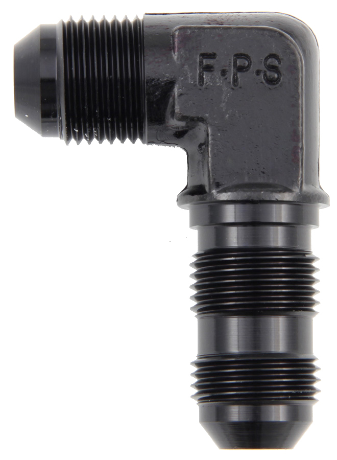 FRAGOLA #3 x 90 Deg Bulkhead Fitting Black 483303-BL