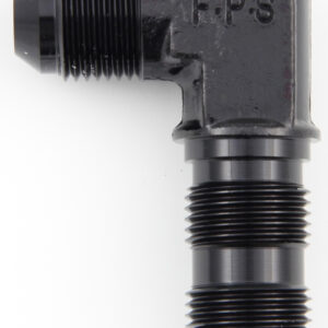 FRAGOLA #4 x 90 Deg Bulkhead Fitting Black 483304-BL