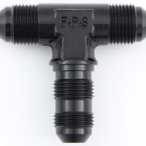 FRAGOLA #8 Bulkhead Tee Fitting Black 483408-BL