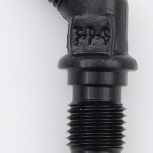 FRAGOLA #3 x 45 Deg Bulkhead Fitting Black 483703-BL