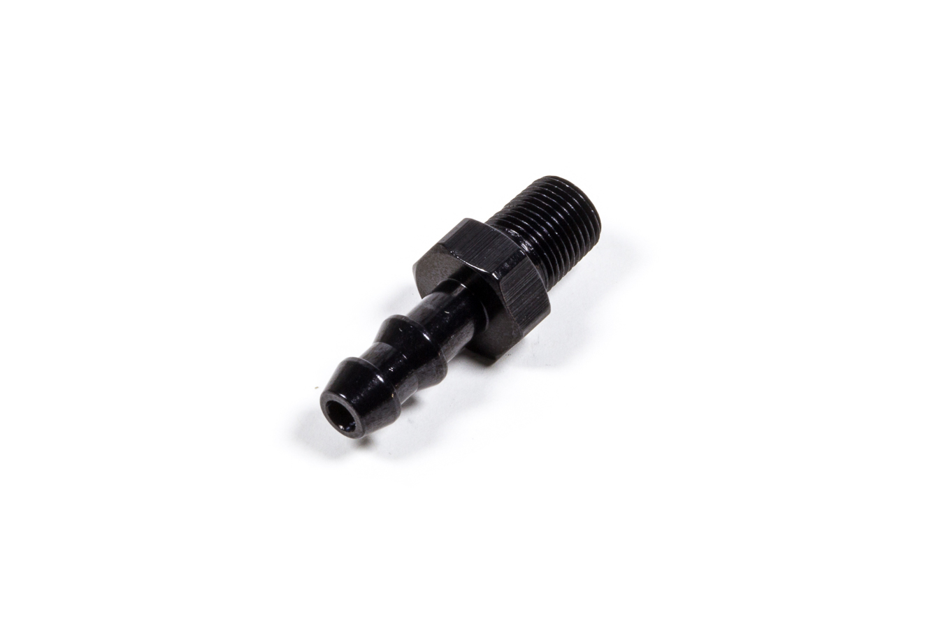 FRAGOLA 1/4 Hose Barb X 1/8 MPT Fitting Black 484004-BL