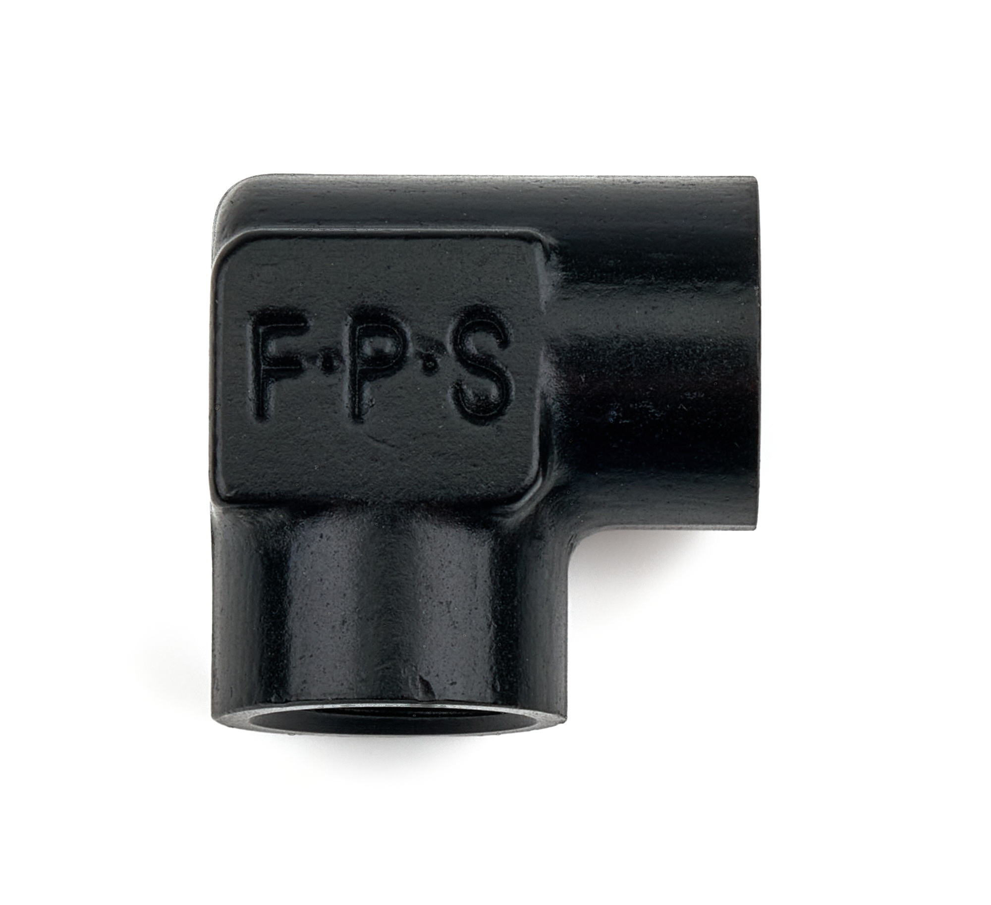 FRAGOLA 1/8 Pipe 90 Degree Elbow Female/Female Black 491601-BL