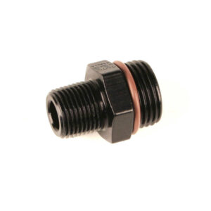 FRAGOLA #10 ORB x 1/2 MPT Adapter Fitting Black 494002-BL