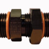 FRAGOLA #8 ORB x #8 ORB Adapter Fitting  Black 494108-BL