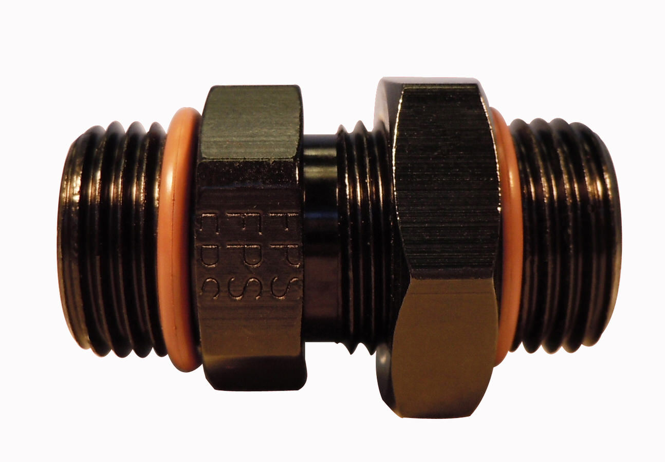 FRAGOLA #12 ORB x #12 ORB Adapter Fitting Black 494111-BL