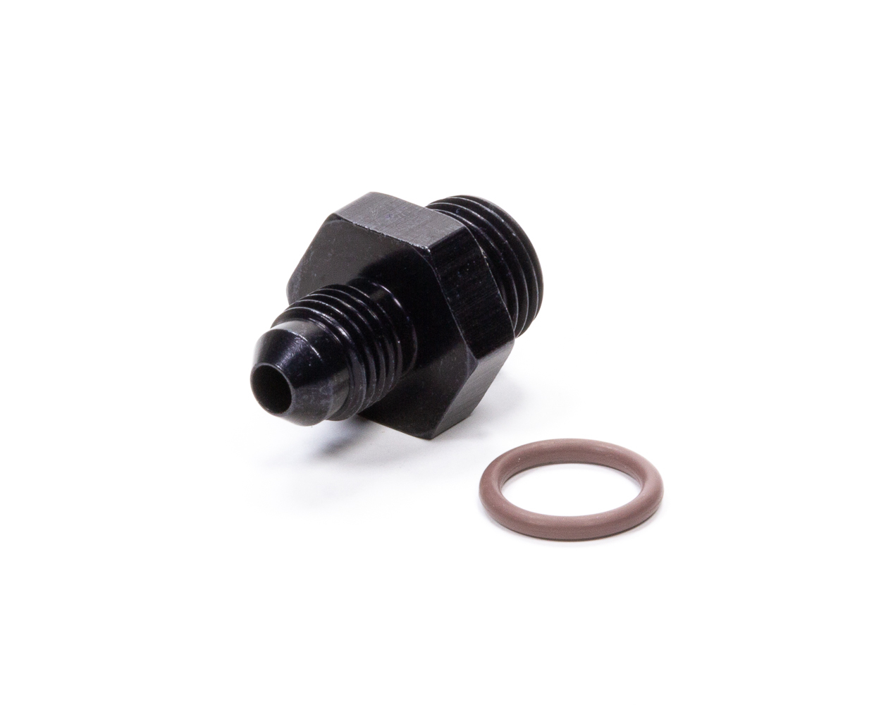 FRAGOLA #4 x 9/16-18 (#6) Radius O-Ring Fitting Black 495110-BL