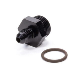 FRAGOLA #4 x 3/4-16 (#8) Radius O-Ring Fitting Black 495111-BL