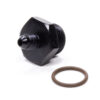 FRAGOLA #4 x 7/8-14 (#10) Radius O-Ring Fitting Black 495112-BL