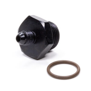 FRAGOLA #4 x 7/8-14 (#10) Radius O-Ring Fitting Black 495112-BL