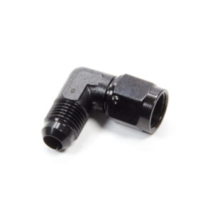 FRAGOLA #6 Female Swivel to Male 90 Degree Fitting Black 498103-BL