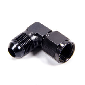 FRAGOLA #8 Female Swivel to Male 90 Degree Fitting Black 498104-BL