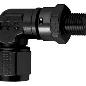 FRAGOLA 6an Female to 6an ORB Male 90-Deg Swivel 499006-BL