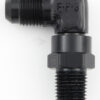 FRAGOLA #8 x 3/8 MPT 90 Deg Swivel Adapter Black 499108-BL