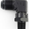 FRAGOLA #10 x 3/8 MPT 90 Deg Swivel Adapter Black 499111-BL