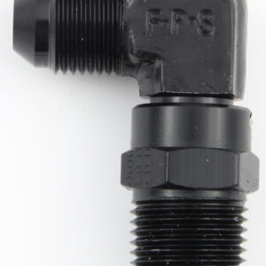 FRAGOLA #8 x 1/2 MPT 90 Deg Swivel Adapter Black 499188-BL