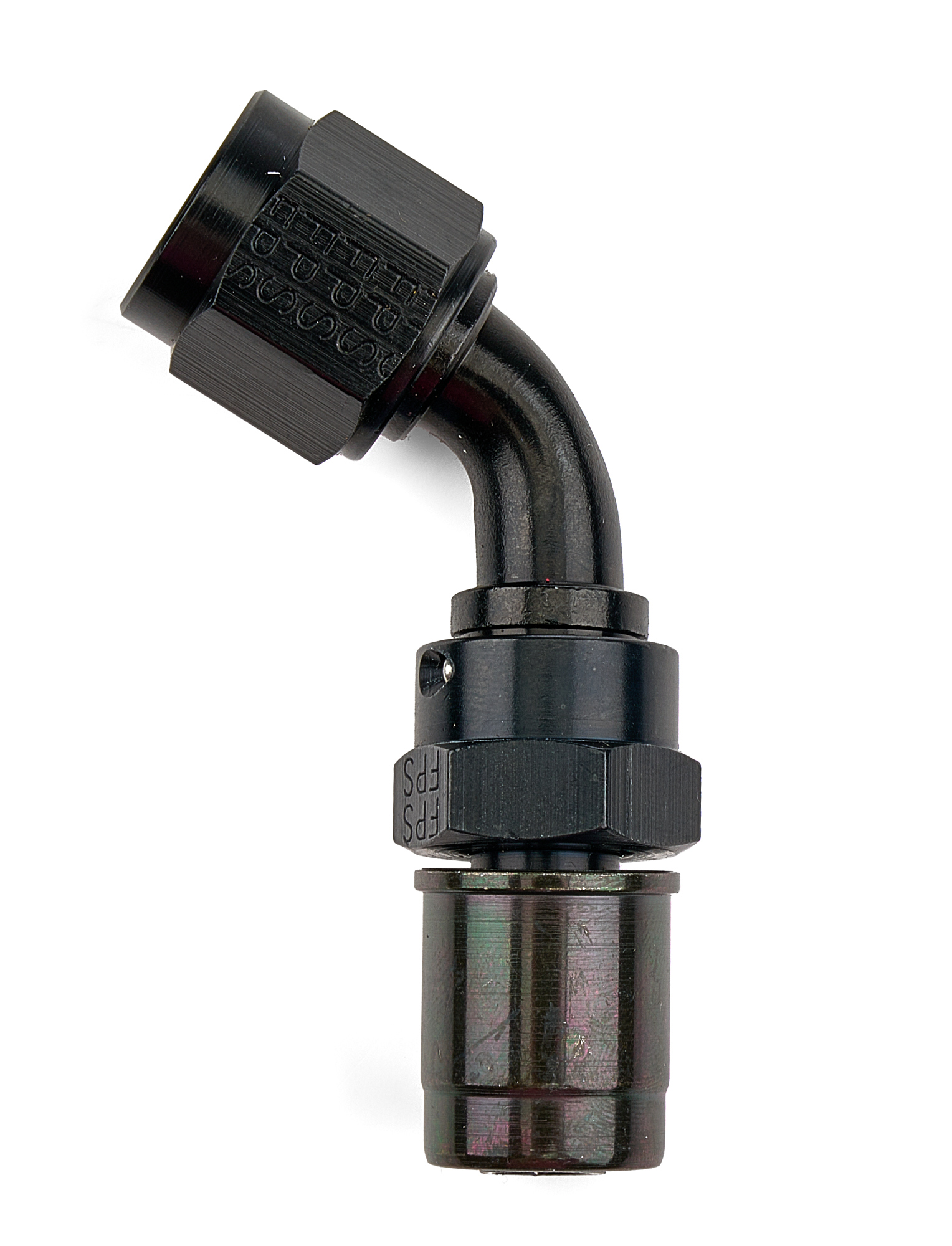 FRAGOLA 6AN Real ST Crimp On 60 Deg Hose End Black 5106006