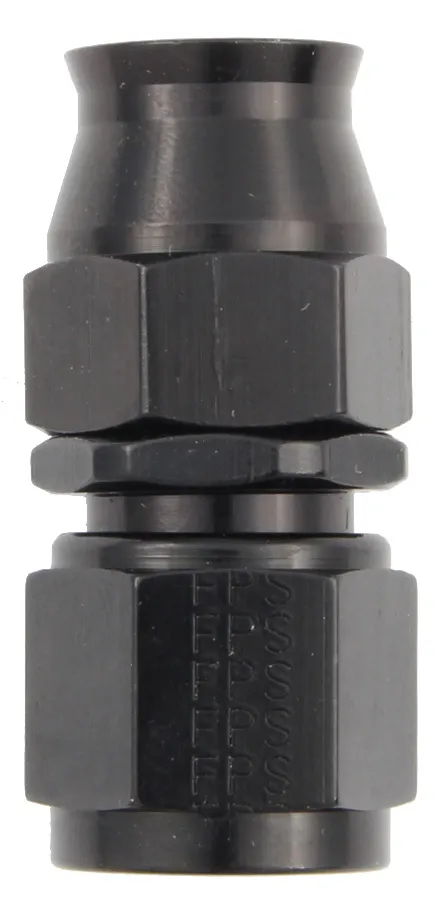 FRAGOLA Hose Fitting #12 Str. PTFE Black 680112-BL