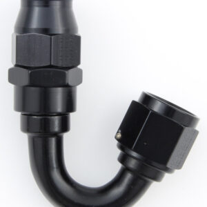 FRAGOLA Hose Fitting #6 150 Deg PTFE Black 681506-BL