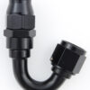 FRAGOLA Hose Fitting #10 150 Deg PTFE Black 681510-BL