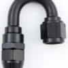 FRAGOLA Hose Fitting #10 180 Deg PTFE Black 681810-BL