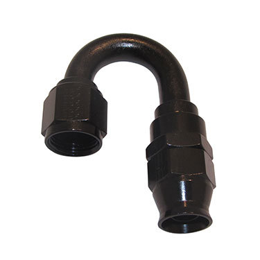Fragola Hose Fitting #12 180-Degree PTFE Black 681812-BL Fragola Hose Fitting #12 180-Degree PTFE Black 681812-BL