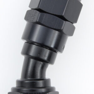 FRAGOLA Hose Fitting #8 30 Deg PTFE Black 683008-BL