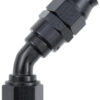 FRAGOLA Hose Fitting #8 45 Deg PTFE Black 684508-BL