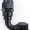FRAGOLA Hose Fitting #10 90 Deg PTFE Black 689010-BL