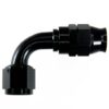 FRAGOLA Hose Fitting #12 90 Deg PTFE Black 689012-BL