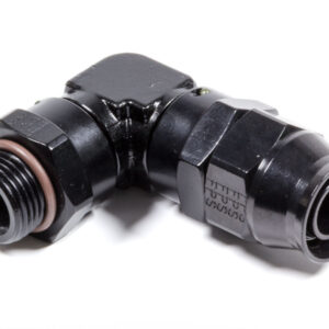 FRAGOLA Hose Fitting #10 90 Deg to #8 ORB PTFE Black 689709-BL