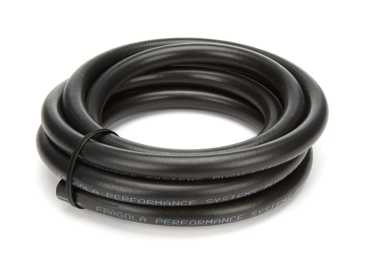 FRAGOLA #4 Push-Lite Hose 10ft Hi-Temp - Black 831004