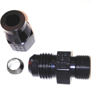 FRAGOLA 10AN Male to 5/8in Tube Adapter Fitting  Black 892010-BL