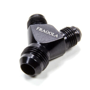 FRAGOLA 8an Y-Male Fitting w/ Dual 6an outlets Black 900609-BL