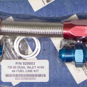 FRAGOLA #8 Fuel Line Kit 7/8-20 Dual Inlet 4150 920003