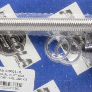 FRAGOLA #8 Pro Stock Fuel Line Kit - 4500 Series Black 920025-BL