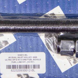 FRAGOLA #8 Fuel Line Kit Holley Ultra HP 4500 Carbs 930012-BL